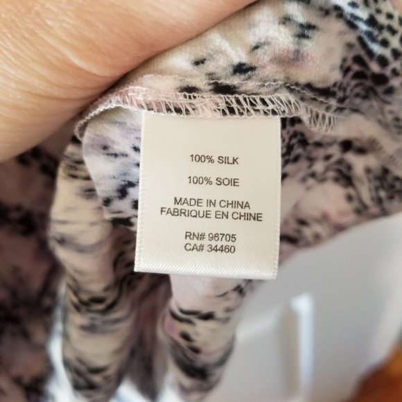 Rebecca Taylor Silk Blouse Size 6  Multicolored - Picture 4 of 5